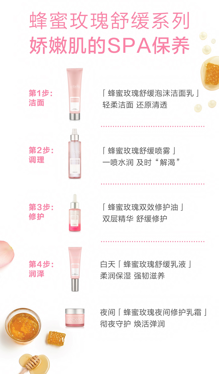 水贝娜蜂蜜玫瑰舒缓乳液