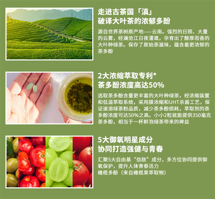 美乐家绿茶压片糖果