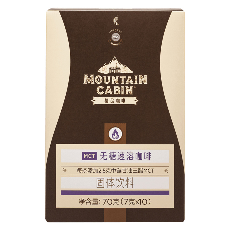 美乐家Moutain Cabin MCT无糖速溶咖啡