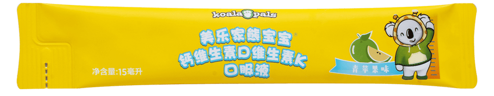 美乐家熊宝宝钙维生素D维生素K口服液